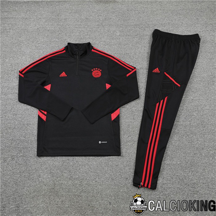 Insieme Tuta Calcio - Giacca Bayern Monaco Nero 2022/2023