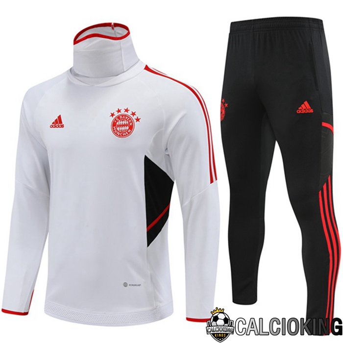 Comprare Maglia Calcio 2024 2025 2026 Personalizzazione,Tuta Da Calcio,Maglie De Calcio Retro Online | Tuta Calcio Bayern Monaco Col haut Bianco 2022/2023