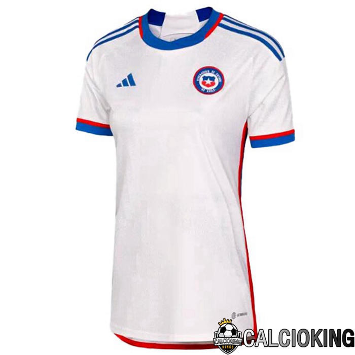 Comprare Maglia Calcio 2024 2025 2026 Personalizzazione,Tuta Da Calcio,Maglie De Calcio Retro Online | Maglia Calcio Chile Donna Seconda Bianco 2023/2023