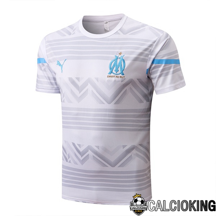 Comprare Maglia Calcio 2024 2025 2026 Personalizzazione,Tuta Da Calcio,Maglie De Calcio Retro Online | T Shirt Allenamento Marsiglia OM Bianco 2022/2023