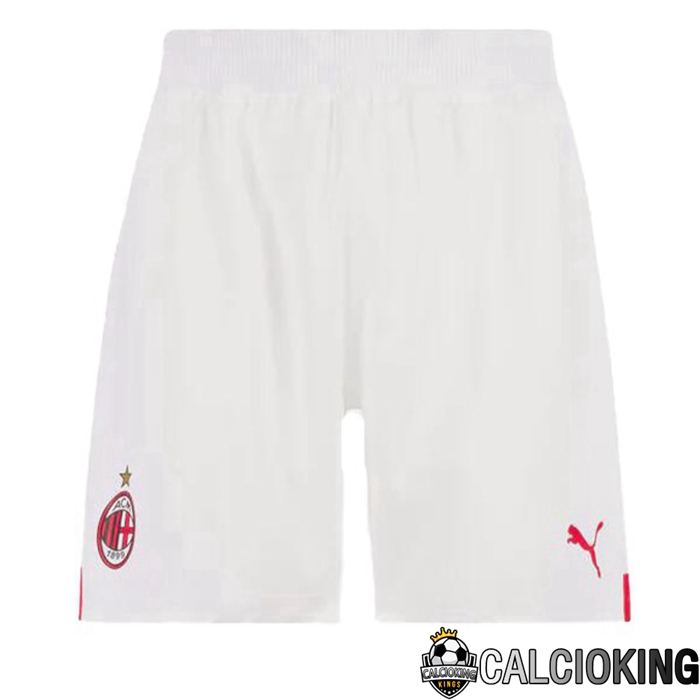 Comprare Maglia Calcio 2024 2025 2026 Personalizzazione,Tuta Da Calcio,Maglie De Calcio Retro Online | Pantaloncini De Calcio AC Milan Seconda Bianco 2022/2023