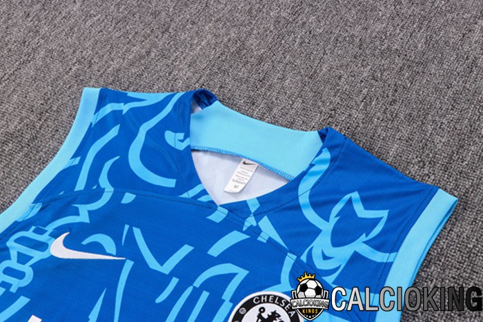 Canotta De Calcio FC Chelsea + Pantaloncini Blu 2022/2023