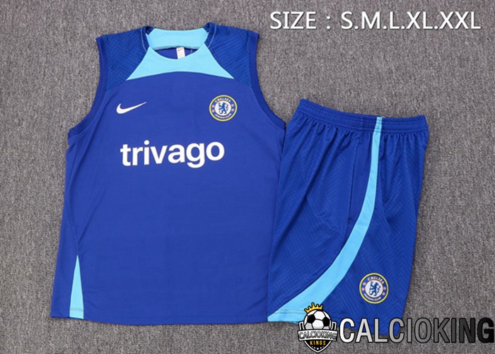 Canotta De Calcio FC Chelsea + Pantaloncini Blu 2022/2023