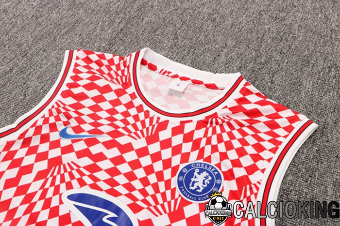 Canotta De Calcio FC Chelsea + Pantaloncini Rosso Bianco 2022/2023