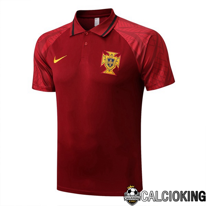 Comprare Maglia Calcio 2024 2025 2026 Personalizzazione,Tuta Da Calcio,Maglie De Calcio Retro Online | Maglia Polo Portogallo Rosso 22/23