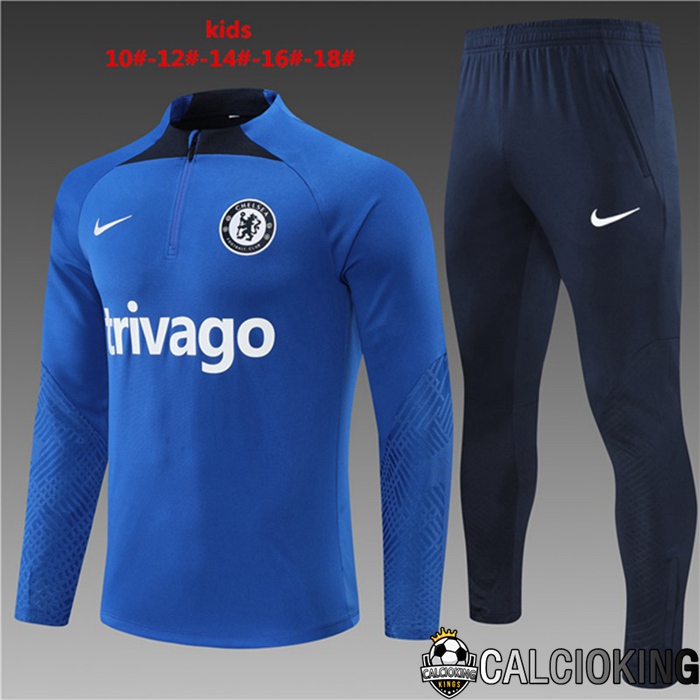Comprare Maglia Calcio 2024 2025 2026 Personalizzazione,Tuta Da Calcio,Maglie De Calcio Retro Online | Tuta Calcio FC Chelsea Bambino Blu 22/23