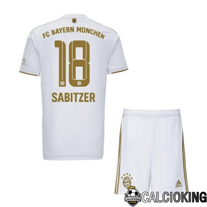 Comprare Maglia Calcio 2024 2025 2026 Personalizzazione,Tuta Da Calcio,Maglie De Calcio Retro Online | Maglia Calcio Bayern Monaco (SABITZER 18) Bambino Seconda 2022/2023