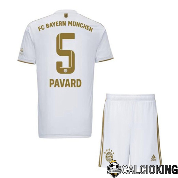 Comprare Maglia Calcio 2024 2025 2026 Personalizzazione,Tuta Da Calcio,Maglie De Calcio Retro Online | Maglia Calcio Bayern Monaco (PAVARD 5) Bambino Seconda 2022/2023