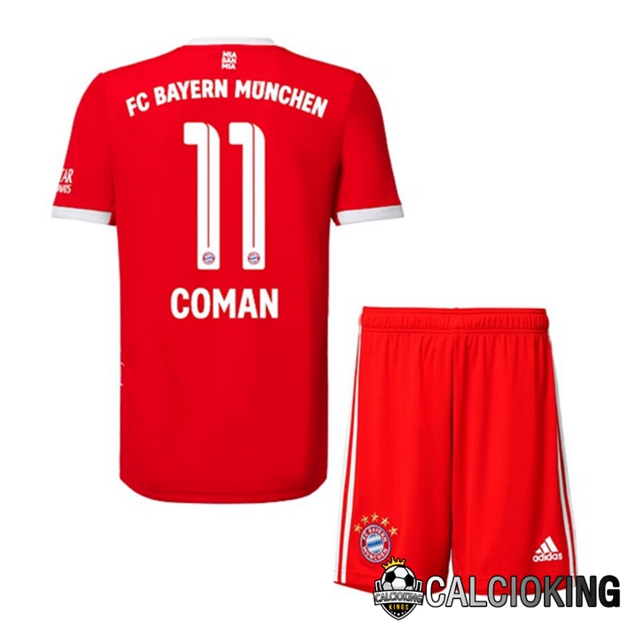 Comprare Maglia Calcio 2024 2025 2026 Personalizzazione,Tuta Da Calcio,Maglie De Calcio Retro Online | Maglia Calcio Bayern Monaco (COMAN 11) Bambino Prima 2022/2023