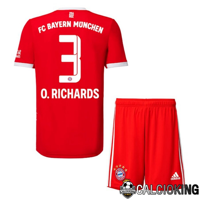 Comprare Maglia Calcio 2024 2025 2026 Personalizzazione,Tuta Da Calcio,Maglie De Calcio Retro Online | Maglia Calcio Bayern Monaco (O. RICHARDS 3) Bambino Prima 2022/2023