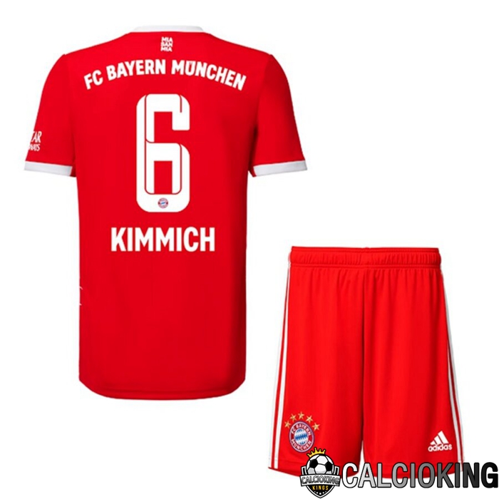 Comprare Maglia Calcio 2024 2025 2026 Personalizzazione,Tuta Da Calcio,Maglie De Calcio Retro Online | Maglia Calcio Bayern Monaco (KIMMICH 6) Bambino Prima 2022/2023