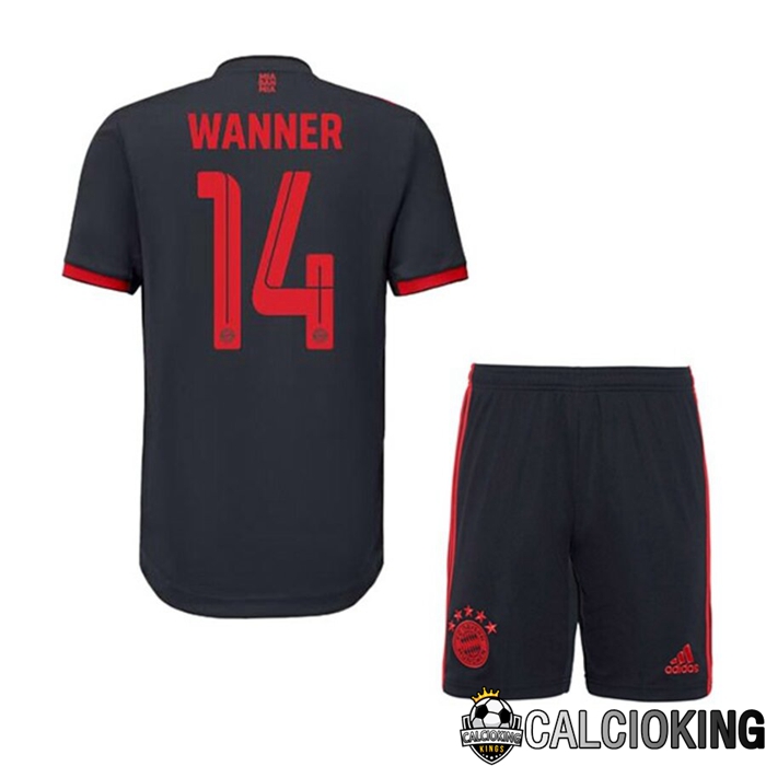 Comprare Maglia Calcio 2024 2025 2026 Personalizzazione,Tuta Da Calcio,Maglie De Calcio Retro Online | Maglia Calcio Bayern Monaco (WANNER 14) Bambino Terza 2022/2023