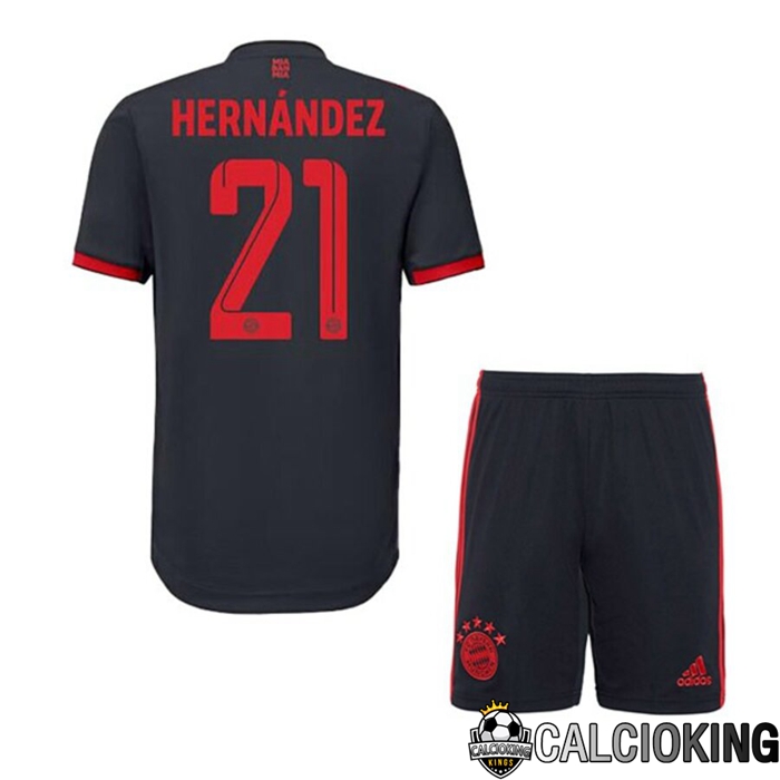 Comprare Maglia Calcio 2024 2025 2026 Personalizzazione,Tuta Da Calcio,Maglie De Calcio Retro Online | Maglia Calcio Bayern Monaco (HERNÁNDEZ 21) Bambino Terza 2022/2023