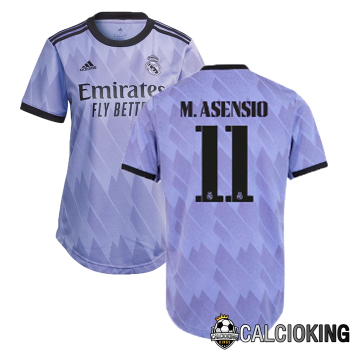 Comprare Maglia Calcio 2024 2025 2026 Personalizzazione,Tuta Da Calcio,Maglie De Calcio Retro Online | Maglia Calcio Real Madrid (M.Asensio 11) Donna Seconda 2022/2023