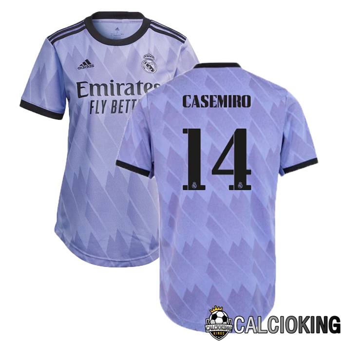 Comprare Maglia Calcio 2024 2025 2026 Personalizzazione,Tuta Da Calcio,Maglie De Calcio Retro Online | Maglia Calcio Real Madrid (Casemiro 14) Donna Seconda 2022/2023