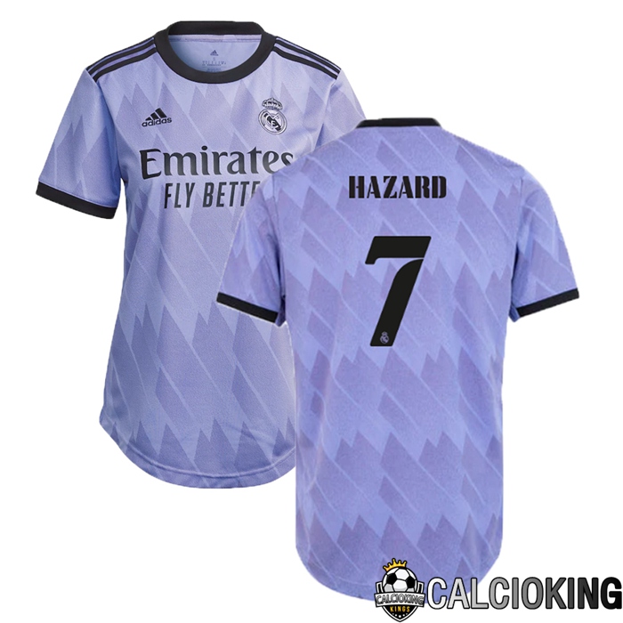 Comprare Maglia Calcio 2024 2025 2026 Personalizzazione,Tuta Da Calcio,Maglie De Calcio Retro Online | Maglia Calcio Real Madrid (Hazard 7) Donna Seconda 2022/2023