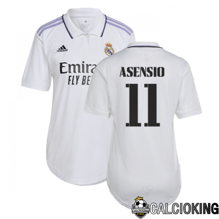 Comprare Maglia Calcio 2024 2025 2026 Personalizzazione,Tuta Da Calcio,Maglie De Calcio Retro Online | Maglia Calcio Real Madrid (Asensio 11) Donna Prima 2022/2023