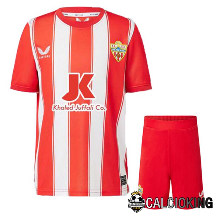 Comprare Maglia Calcio 2024 2025 2026 Personalizzazione,Tuta Da Calcio,Maglie De Calcio Retro Online | Maglia Calcio UD Almeria Bambino Prima Rosso Bianco 2022/2023