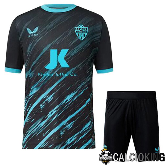 Comprare Maglia Calcio 2024 2025 2026 Personalizzazione,Tuta Da Calcio,Maglie De Calcio Retro Online | Maglia Calcio UD Almeria Bambino Seconda Nero Blu 2022/2023