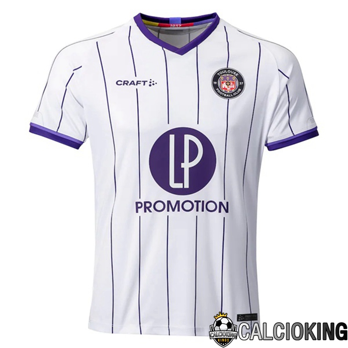 Comprare Maglia Calcio 2024 2025 2026 Personalizzazione,Tuta Da Calcio,Maglie De Calcio Retro Online | Maglia Calcio Toulouse Prima Bianco 2022/2023