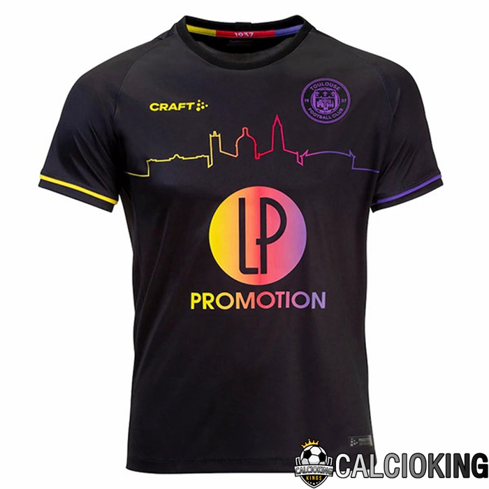 Comprare Maglia Calcio 2024 2025 2026 Personalizzazione,Tuta Da Calcio,Maglie De Calcio Retro Online | Maglia Calcio Toulouse Seconda Nero 2022/2023