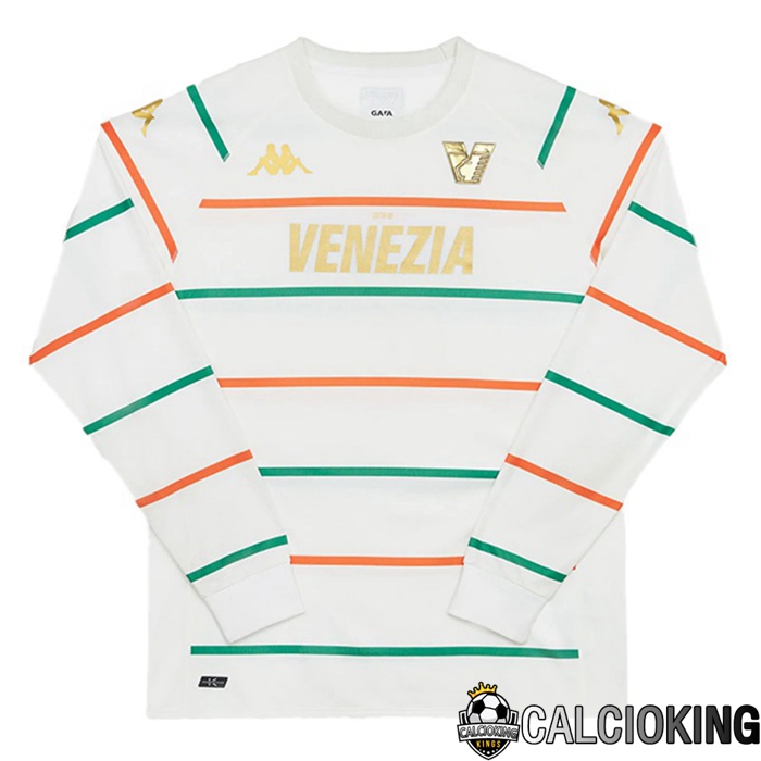 Comprare Maglia Calcio 2024 2025 2026 Personalizzazione,Tuta Da Calcio,Maglie De Calcio Retro Online | Maglia Calcio Venise FC Seconda Manica Lunga Bianco 2022/2023