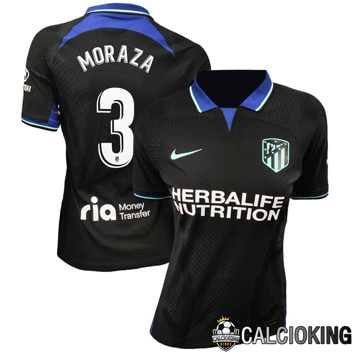 Comprare Maglia Calcio 2024 2025 2026 Personalizzazione,Tuta Da Calcio,Maglie De Calcio Retro Online | Maglia Calcio Atletico Madrid (Moraza 3) Donna Seconda 2022/2023