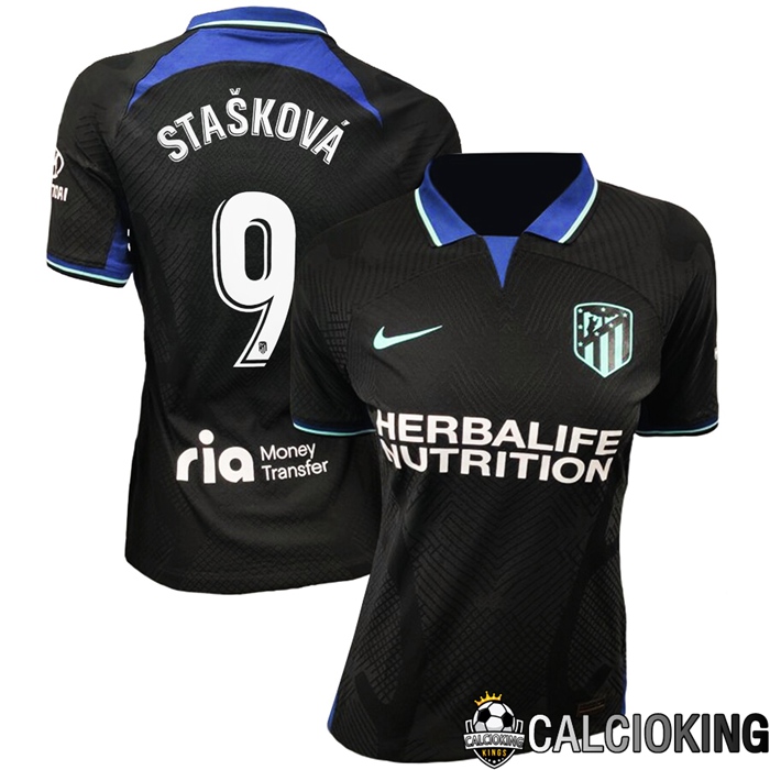 Comprare Maglia Calcio 2024 2025 2026 Personalizzazione,Tuta Da Calcio,Maglie De Calcio Retro Online | Maglia Calcio Atletico Madrid (Stašková 9) Donna Seconda 2022/2023