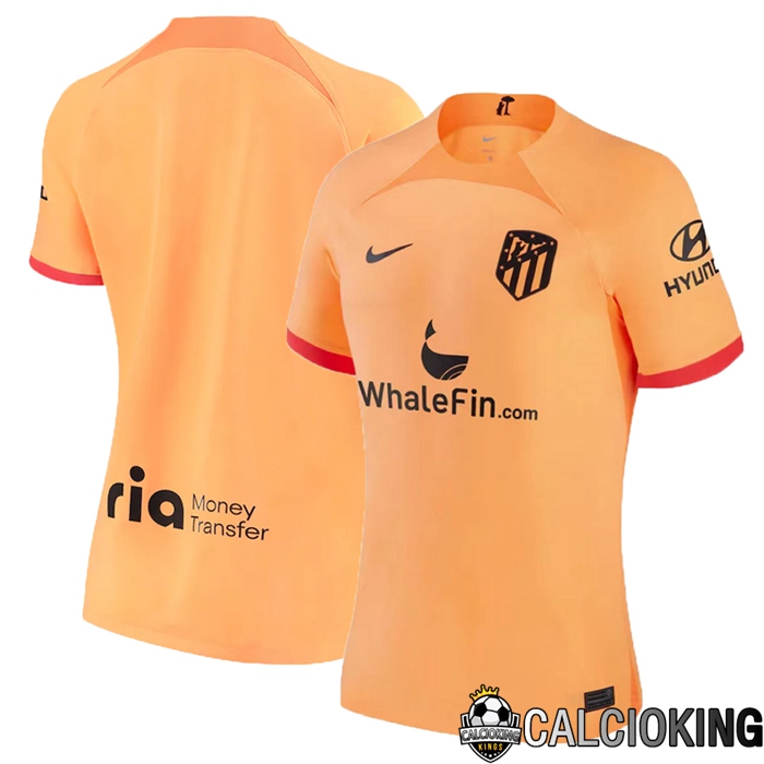 Comprare Maglia Calcio 2024 2025 2026 Personalizzazione,Tuta Da Calcio,Maglie De Calcio Retro Online | Maglia Calcio Atletico Madrid Donna Terza 2022/2023