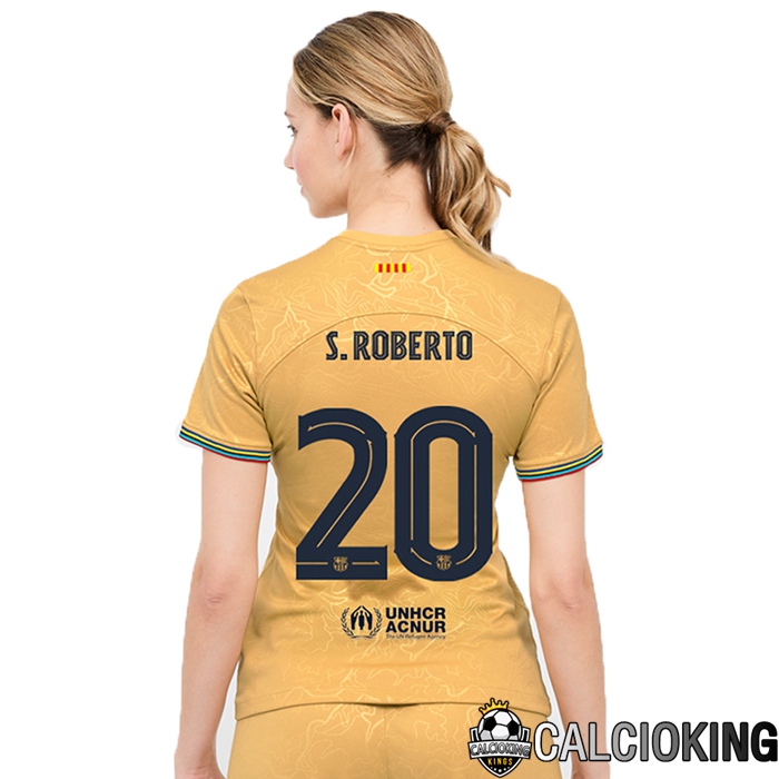 Comprare Maglia Calcio 2024 2025 2026 Personalizzazione,Tuta Da Calcio,Maglie De Calcio Retro Online | Maglia Calcio FC Barcellona (S.Roberto 20) Donna Seconda 2022/2023