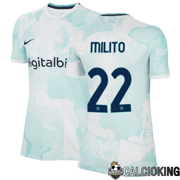 Comprare Maglia Calcio 2024 2025 2026 Personalizzazione,Tuta Da Calcio,Maglie De Calcio Retro Online | Maglia Calcio Inter Milan (Milito 22) Donna Seconda 2022/2023