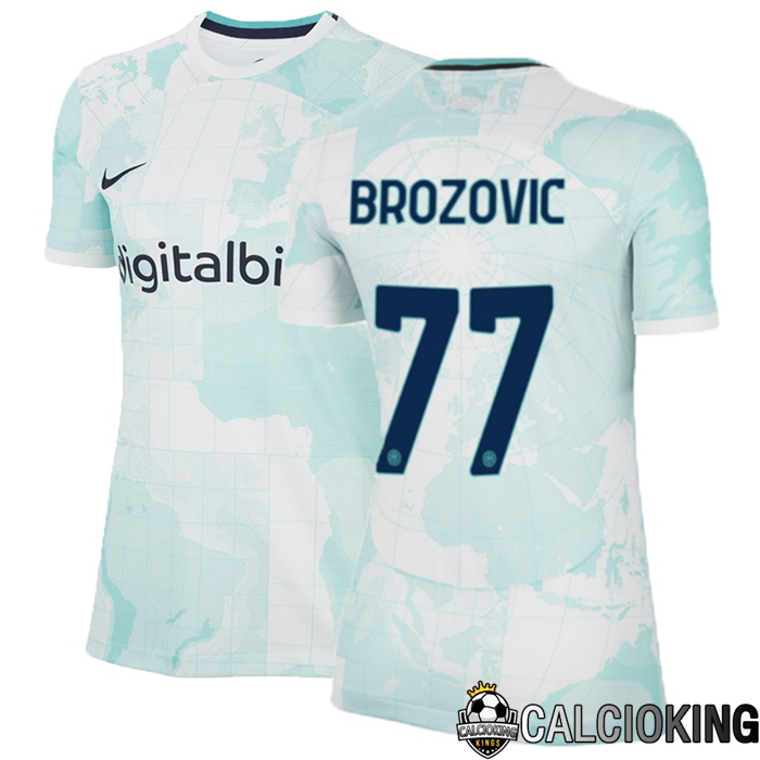 Comprare Maglia Calcio 2024 2025 2026 Personalizzazione,Tuta Da Calcio,Maglie De Calcio Retro Online | Maglia Calcio Inter Milan (Brozovic 77) Donna Seconda 2022/2023