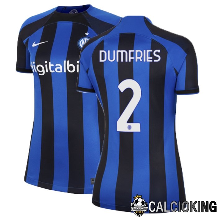 Comprare Maglia Calcio 2024 2025 2026 Personalizzazione,Tuta Da Calcio,Maglie De Calcio Retro Online | Maglia Calcio Inter Milan (Dumfries 2) Donna Prima 2022/2023