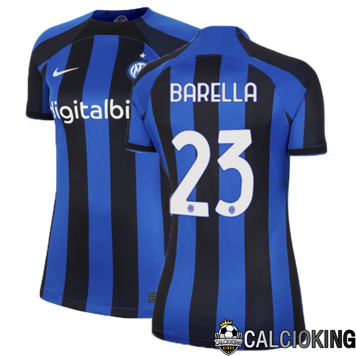 Comprare Maglia Calcio 2024 2025 2026 Personalizzazione,Tuta Da Calcio,Maglie De Calcio Retro Online | Maglia Calcio Inter Milan (Barella 23) Donna Prima 2022/2023