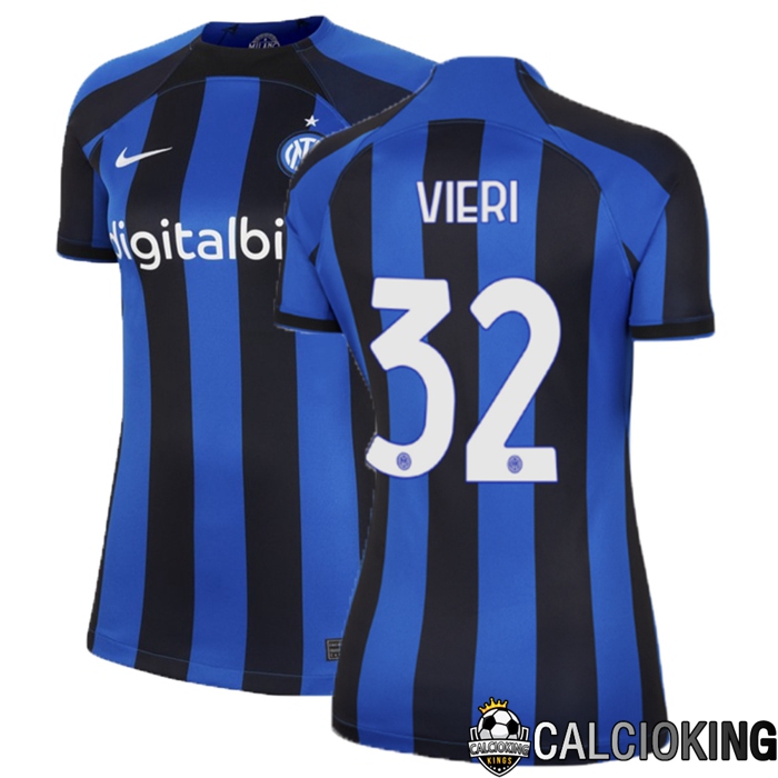 Comprare Maglia Calcio 2024 2025 2026 Personalizzazione,Tuta Da Calcio,Maglie De Calcio Retro Online | Maglia Calcio Inter Milan (Vieri 32) Donna Prima 2022/2023