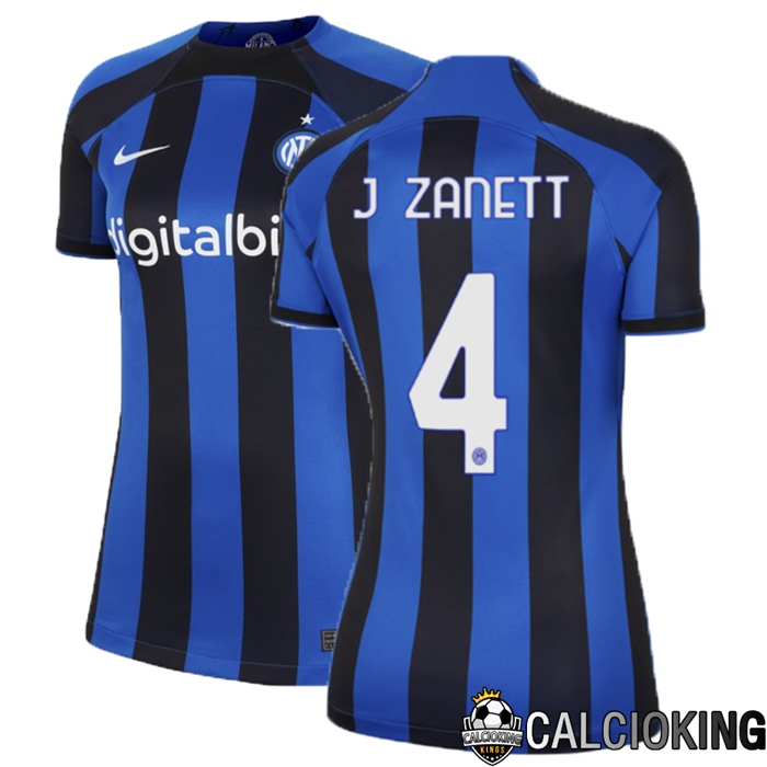 Comprare Maglia Calcio 2024 2025 2026 Personalizzazione,Tuta Da Calcio,Maglie De Calcio Retro Online | Maglia Calcio Inter Milan (J Zanetti 4) Donna Prima 2022/2023