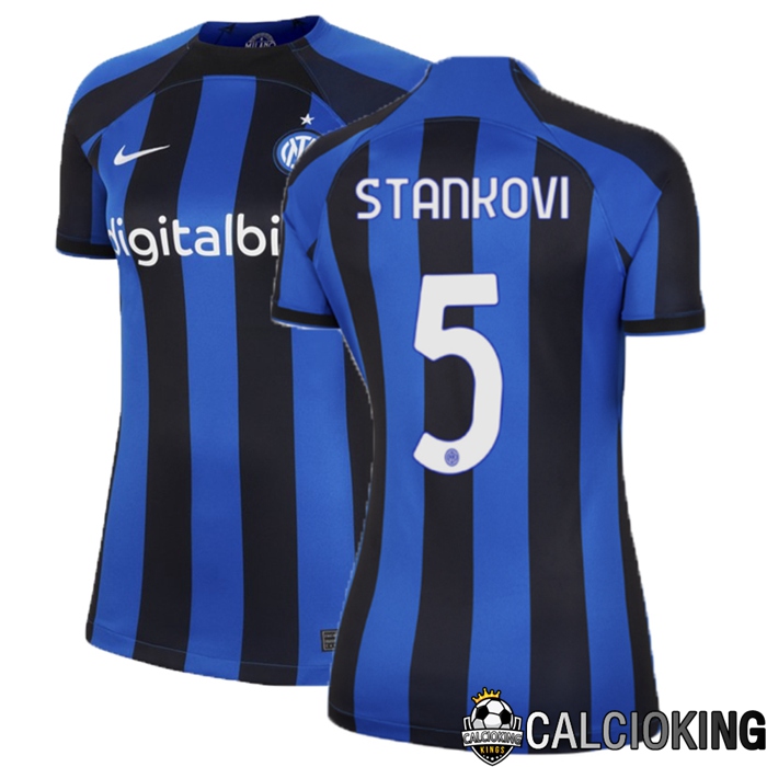 Comprare Maglia Calcio 2024 2025 2026 Personalizzazione,Tuta Da Calcio,Maglie De Calcio Retro Online | Maglia Calcio Inter Milan (Stankovic 5) Donna Prima 2022/2023