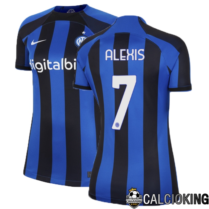 Comprare Maglia Calcio 2024 2025 2026 Personalizzazione,Tuta Da Calcio,Maglie De Calcio Retro Online | Maglia Calcio Inter Milan (Alexis 7) Donna Prima 2022/2023