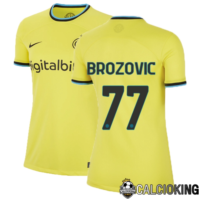 Comprare Maglia Calcio 2024 2025 2026 Personalizzazione,Tuta Da Calcio,Maglie De Calcio Retro Online | Maglia Calcio Inter Milan (Brozovic 77) Donna Terza 2022/2023