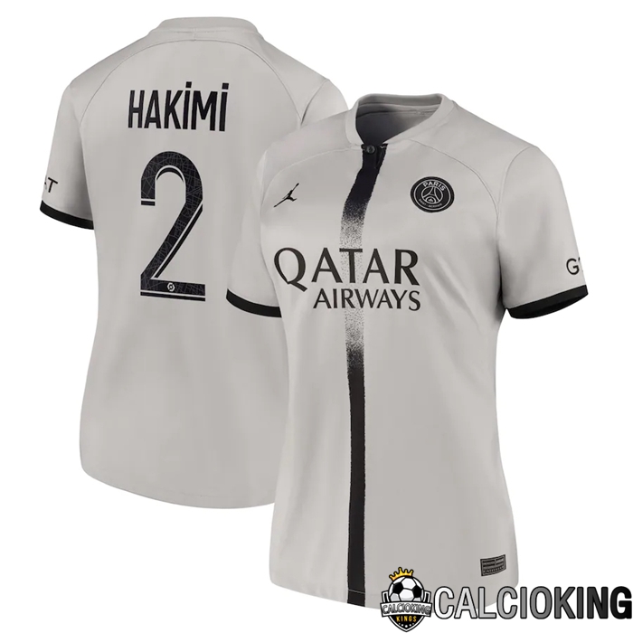 Comprare Maglia Calcio 2024 2025 2026 Personalizzazione,Tuta Da Calcio,Maglie De Calcio Retro Online | Maglia Calcio Paris Saint Germain (Hakimi 2) Donna Seconda 2022/2023