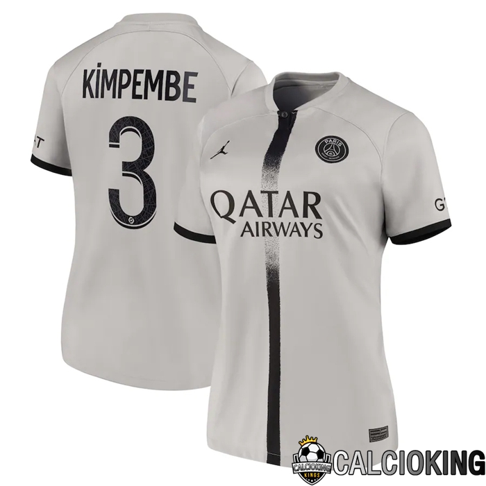 Comprare Maglia Calcio 2024 2025 2026 Personalizzazione,Tuta Da Calcio,Maglie De Calcio Retro Online | Maglia Calcio Paris Saint Germain (Kimpembe 3) Donna Seconda 2022/2023