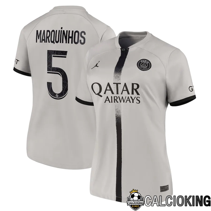 Comprare Maglia Calcio 2024 2025 2026 Personalizzazione,Tuta Da Calcio,Maglie De Calcio Retro Online | Maglia Calcio Paris Saint Germain (Marquinhos 5) Donna Seconda 2022/2023