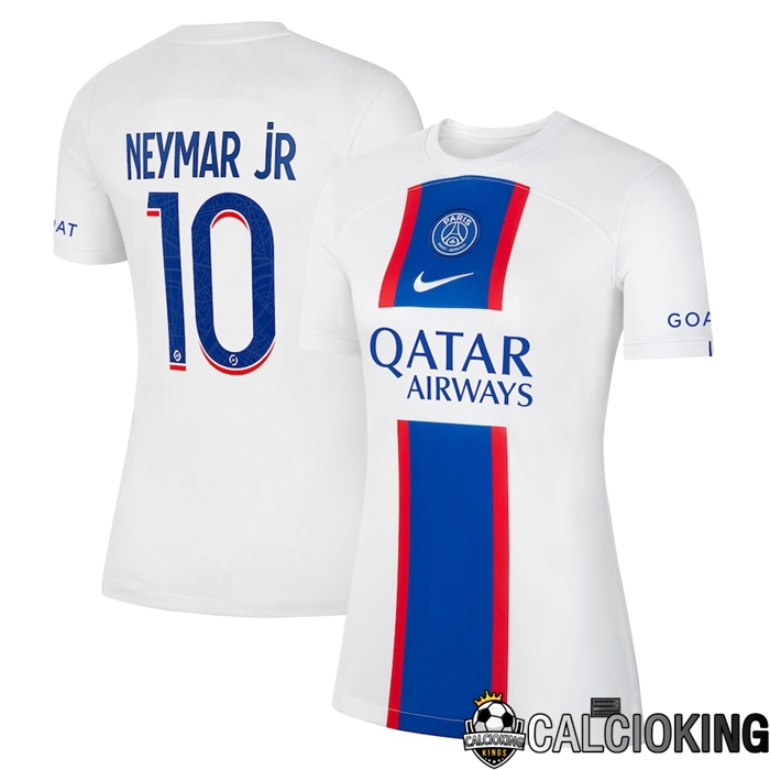 Comprare Maglia Calcio 2024 2025 2026 Personalizzazione,Tuta Da Calcio,Maglie De Calcio Retro Online | Maglia Calcio Paris Saint Germain (Neymar Jr 10) Donna Terza 2022/2023