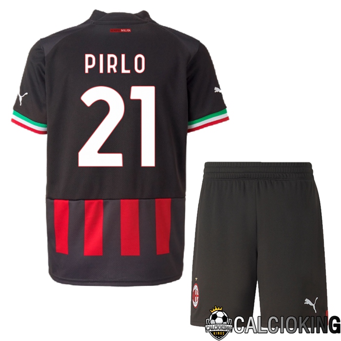 Maglia Calcio AC Milan (Pirlo 21) Bambino Prima 2022/2023