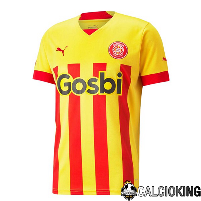 Comprare Maglia Calcio 2024 2025 2026 Personalizzazione,Tuta Da Calcio,Maglie De Calcio Retro Online | Maglia Calcio FC Girona Seconda Giallo 2022 2023